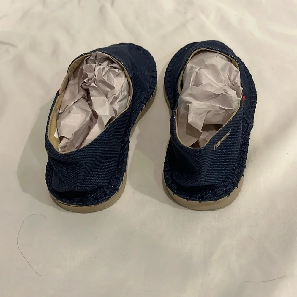 Blue, Jean HAVARIANAS flat kid shoe